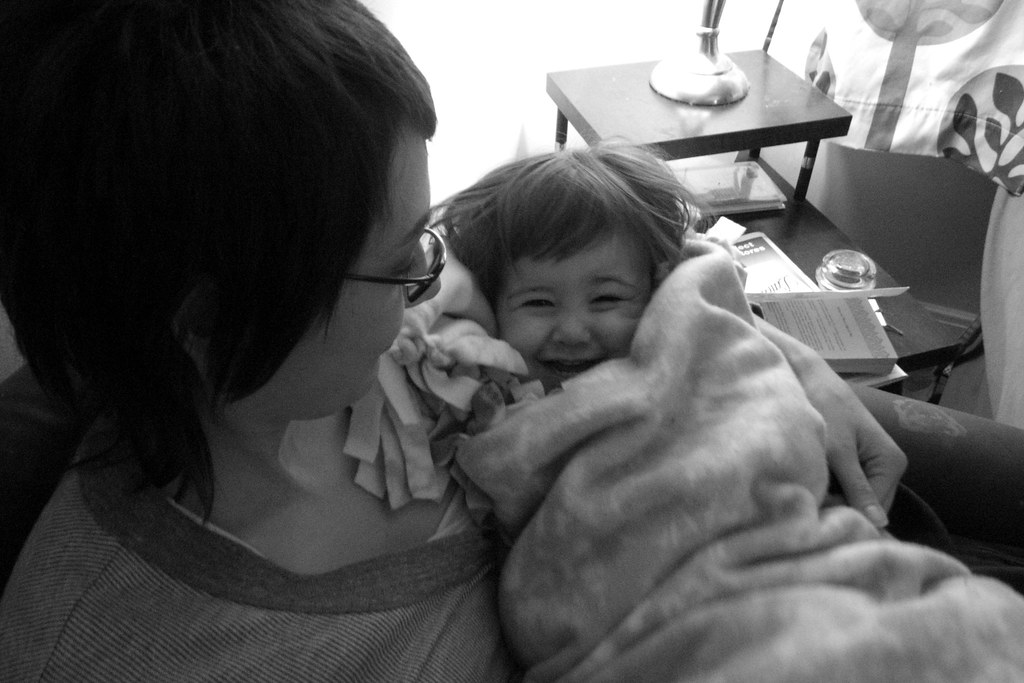 20 months & still swaddling of course we aren't! but she l… Flickr