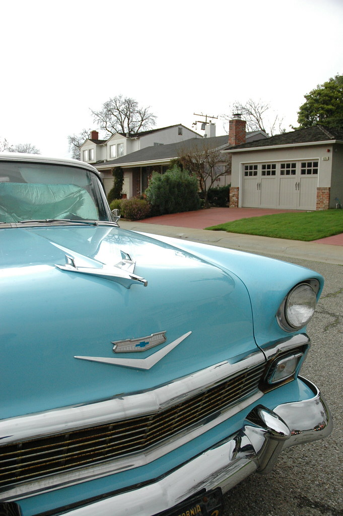 Sky Blue Chevy BelAir car, San Mateo, California, USA 146… Flickr