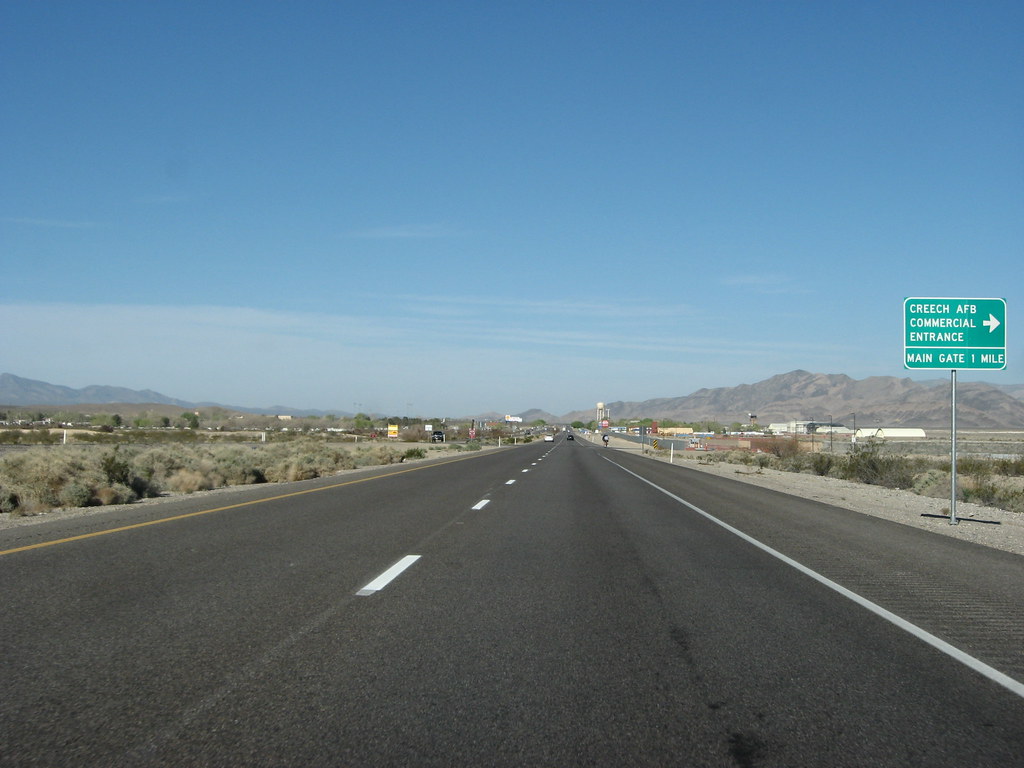 Approaching Indian Springs, Nevada on U.S. 95 Indian Sprin… Flickr