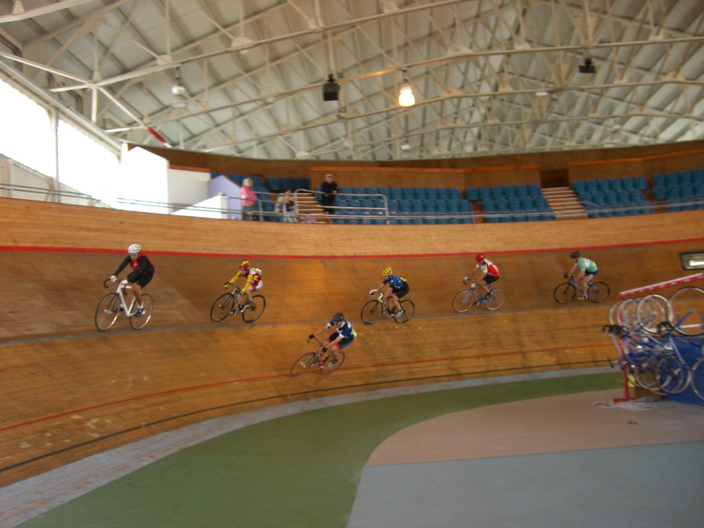 Calshot Velodrome, UK mens training Alex White Flickr