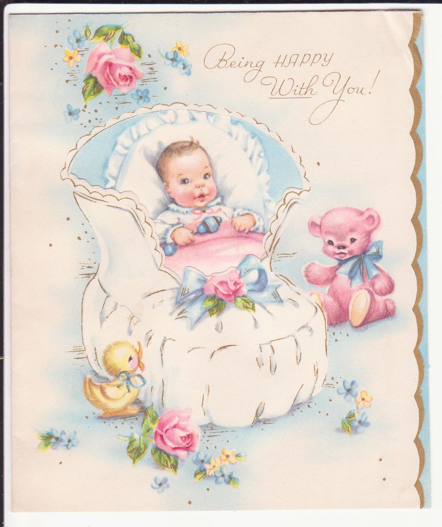 1957 Baby Card Some of the cards from my baby book. Free t… Flickr