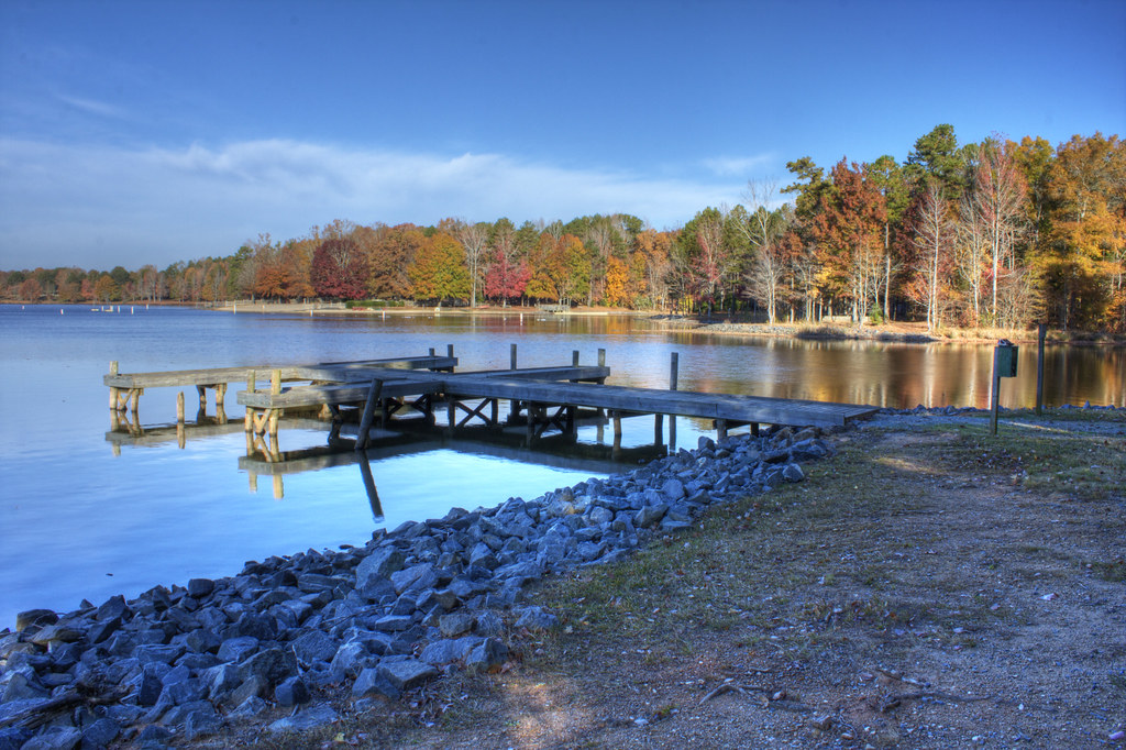 Cane Creek Pier Cane Creek State Park in Waxhaw, NC. Holt