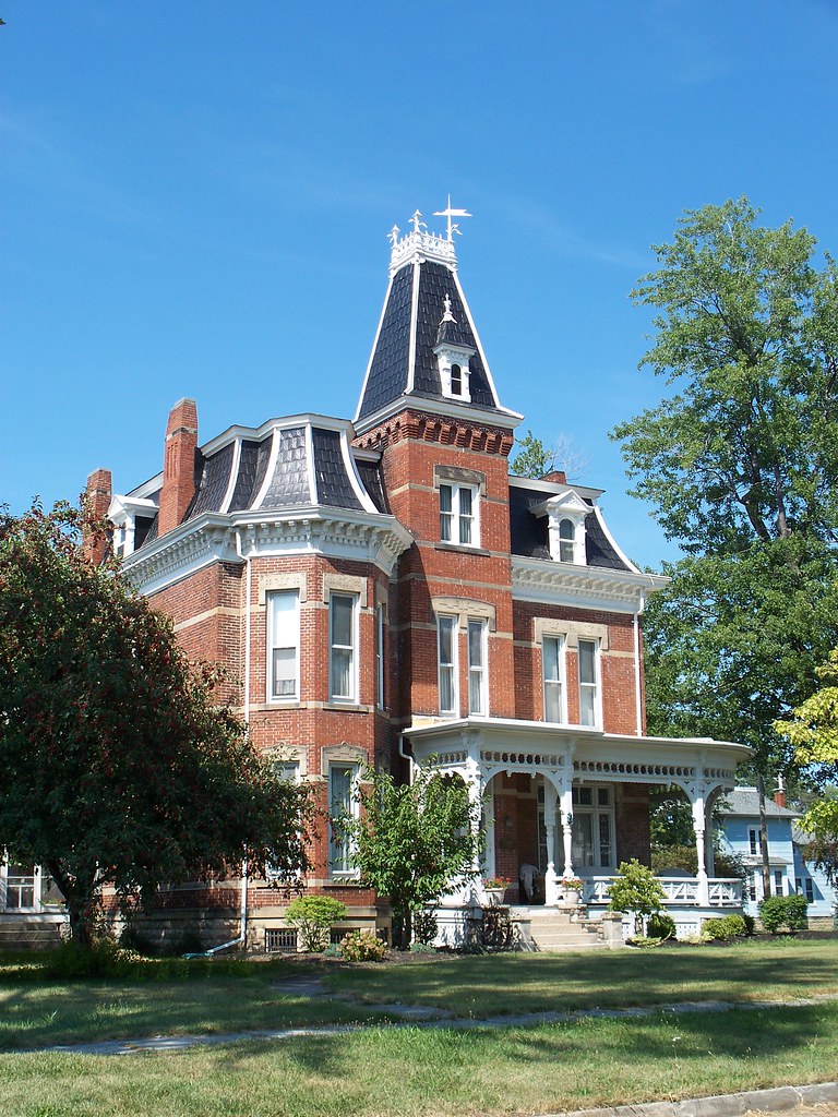 OH Port Clinton House Fancy brick house with tower in Po… Flickr