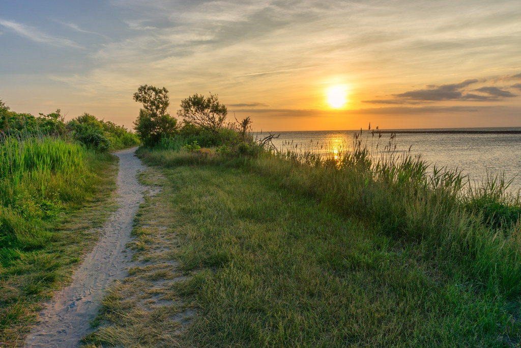 Sunset at Higbee Beach The path leading to Higbee Beach at… Flickr