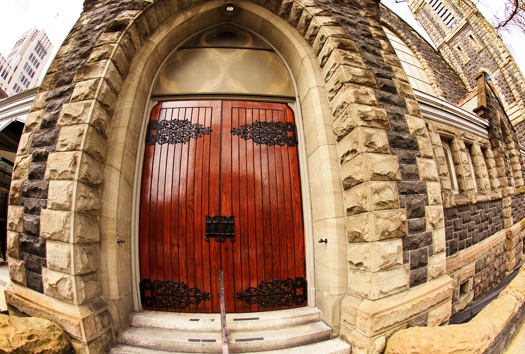 Holy DOORS!! A fisheye view of the 12th Avenue side doors … Flickr
