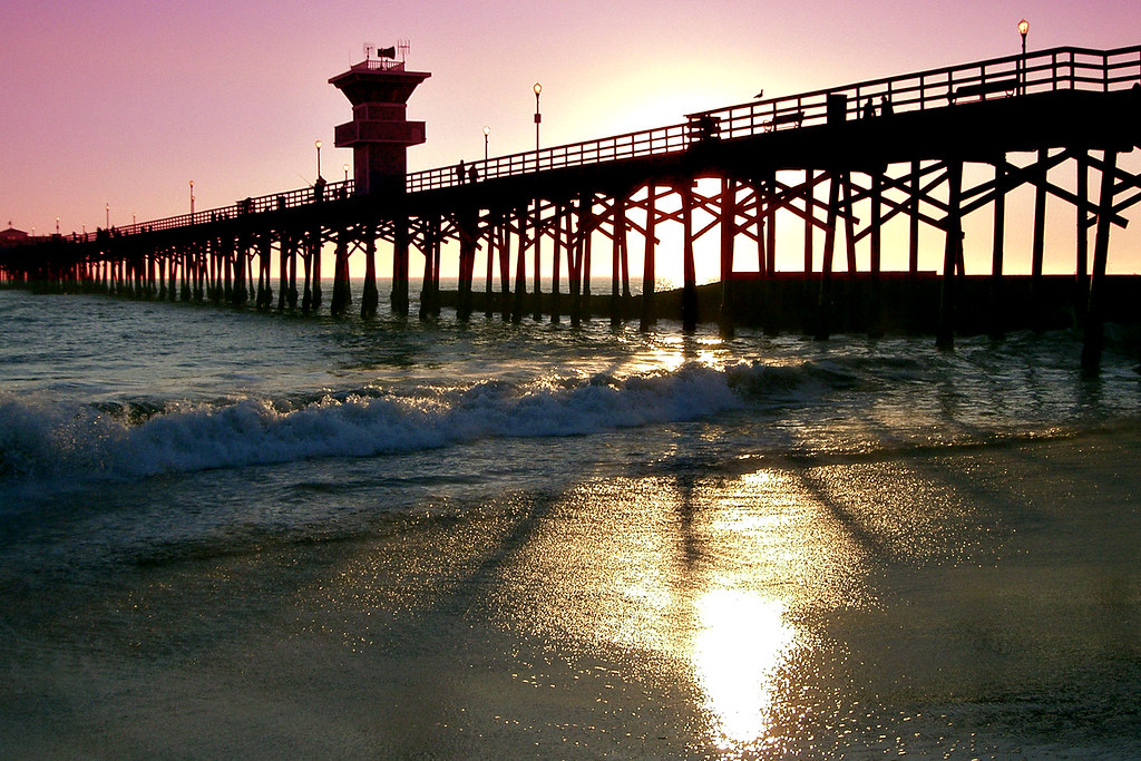 Long Beach Pier Long Beach, CA sunset at a city pier. 2005… Chris
