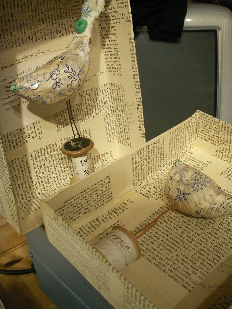 Papier Mache boxes Papier mache birds in papier mache boxe… viv