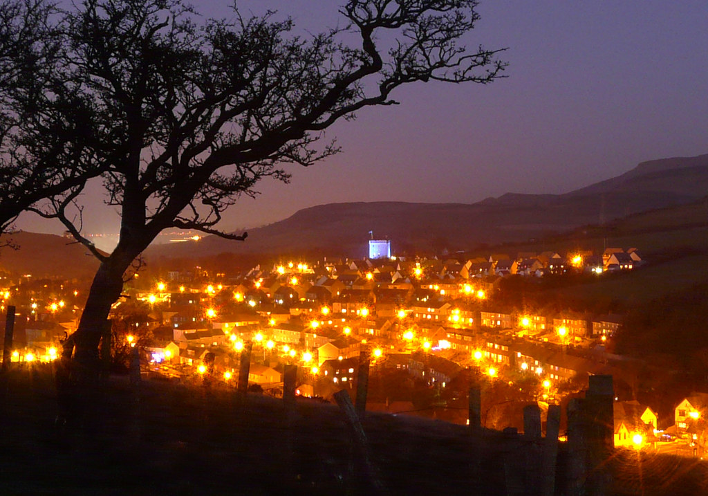 West Kilbride at night 29Dec08 Howard Flickr