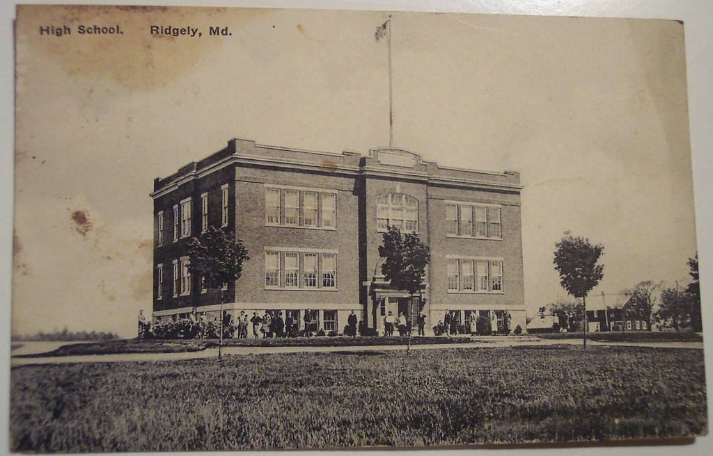Vintage Postcard,Ridgely, Maryland High School Aug 31 1923… Dave