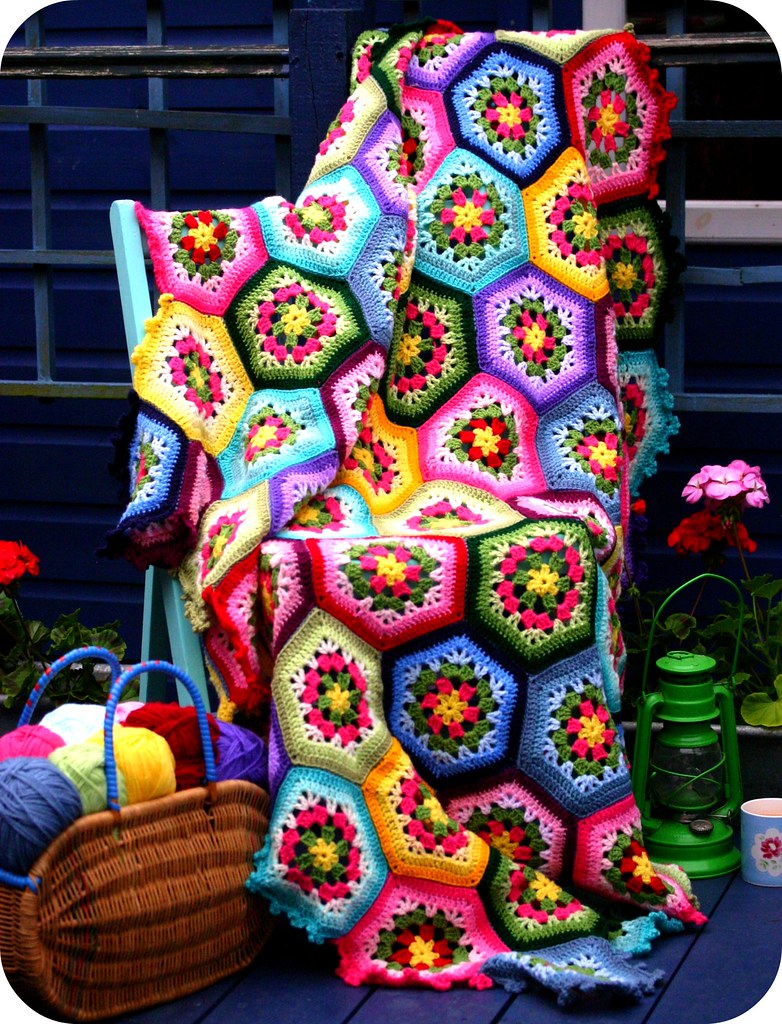 Japanese Hexagon Blanket Stripey Mooka Flickr