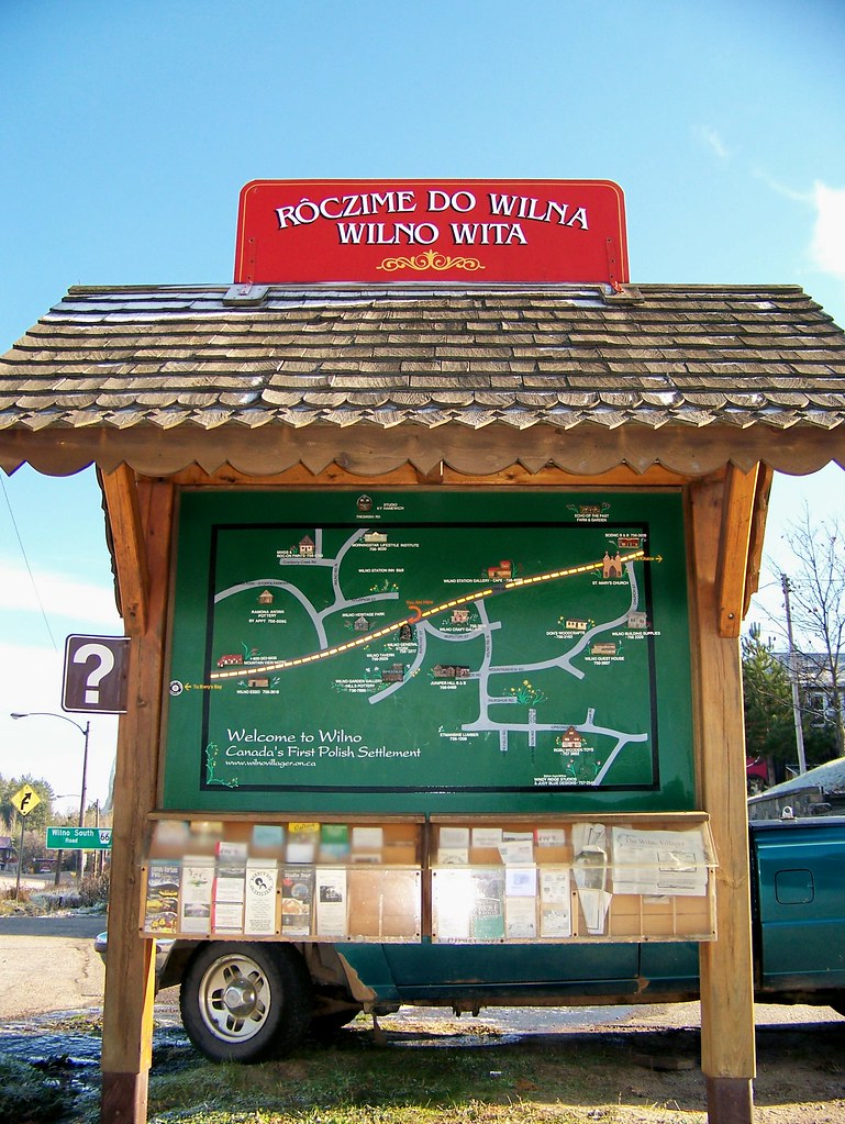 sign and map Wilno, Ontario. Will Flickr