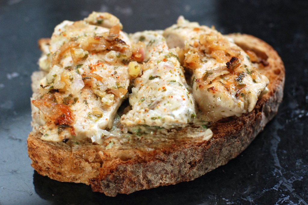 Lemon tarragon chicken sandwich Recipe at Flickr