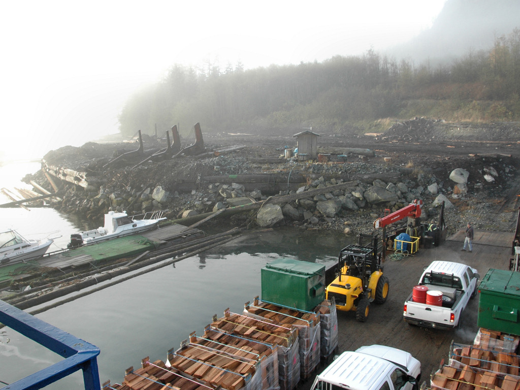 141 Jackson Bay Logging landing John Kohnen Flickr