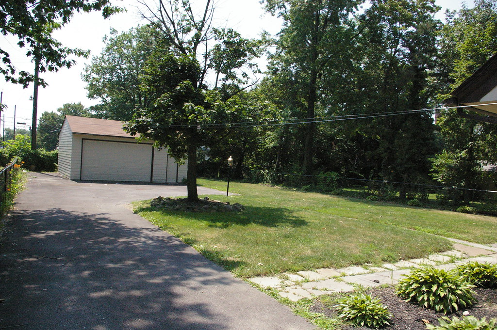 Back yard and garage 14410 Onaway Road, Shaker Heights, Oh