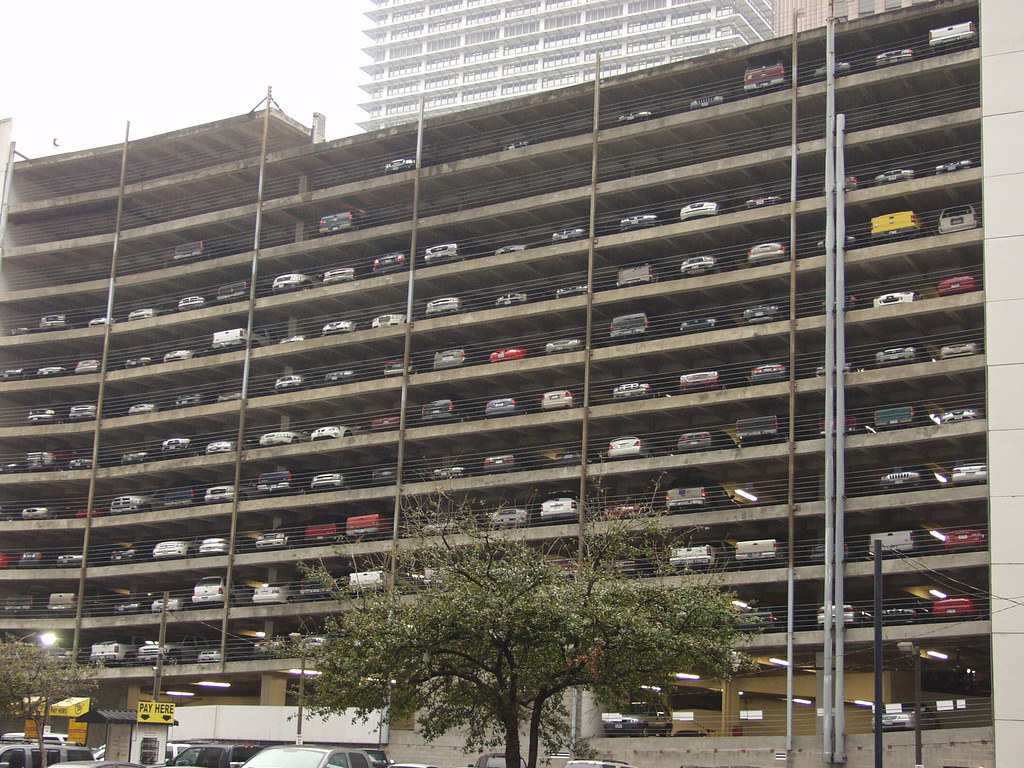 Downtown Houston parking lot Tilemahos Efthimiadis Flickr