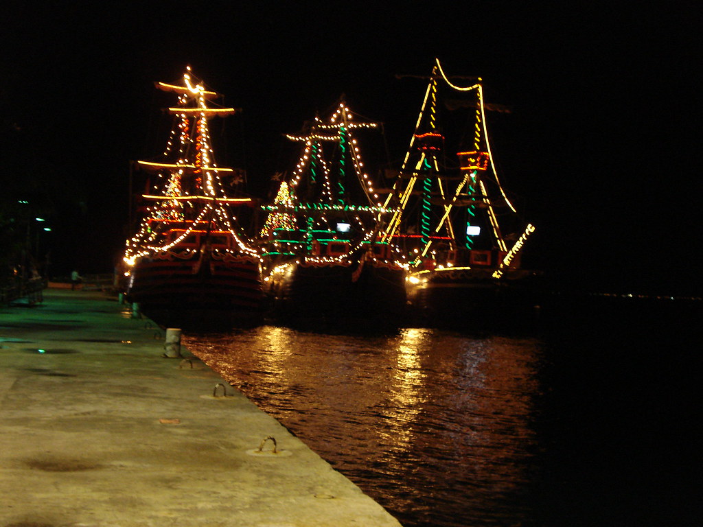 pirate ships decorated for Christmas Jolene Flickr