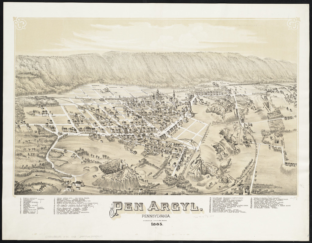 Pen Argyl Zoom into this map at Author O.H.… Flickr