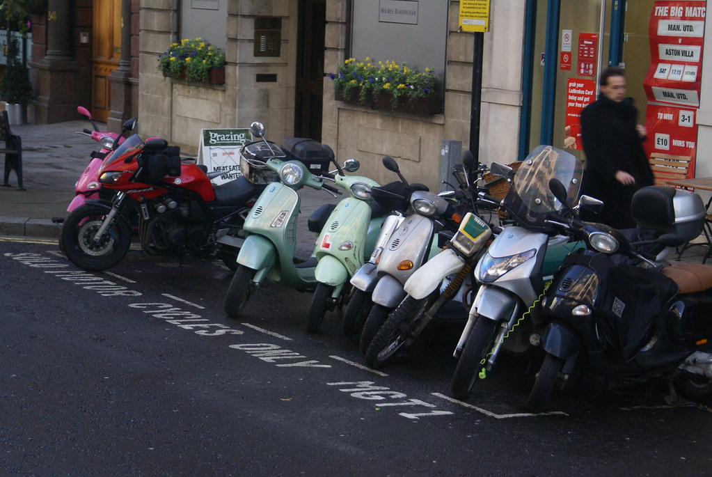 London Scooters Seen on the drive into London Robert MacDonald Flickr