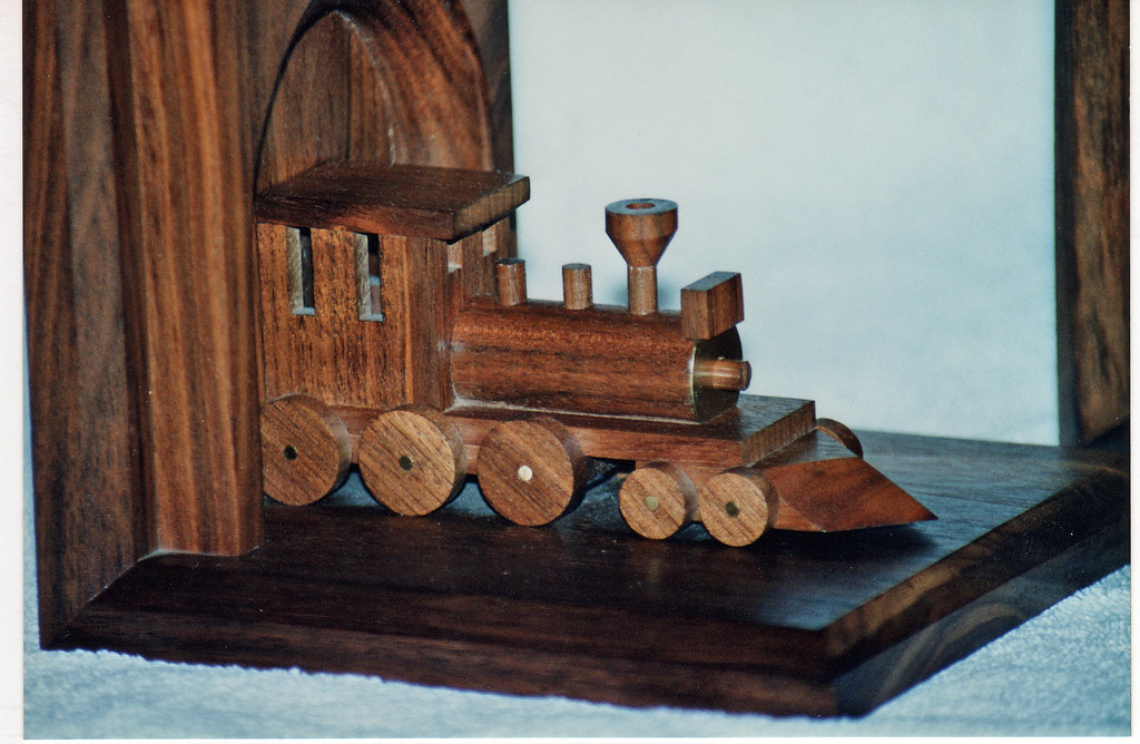 Train tunnel bookends Walnut and brass bookends 1991 Flickr