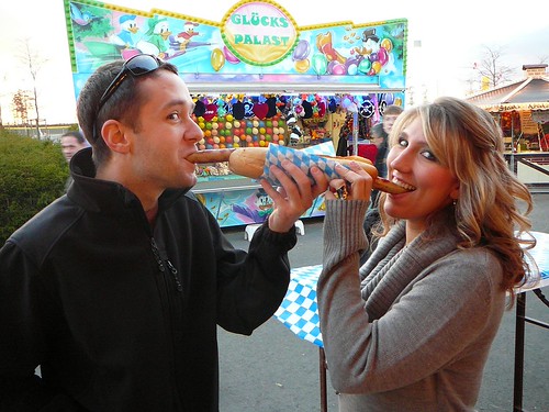 Andrew, the wurst, Libby 1/2 meter long bratwurst. Serious… Flickr