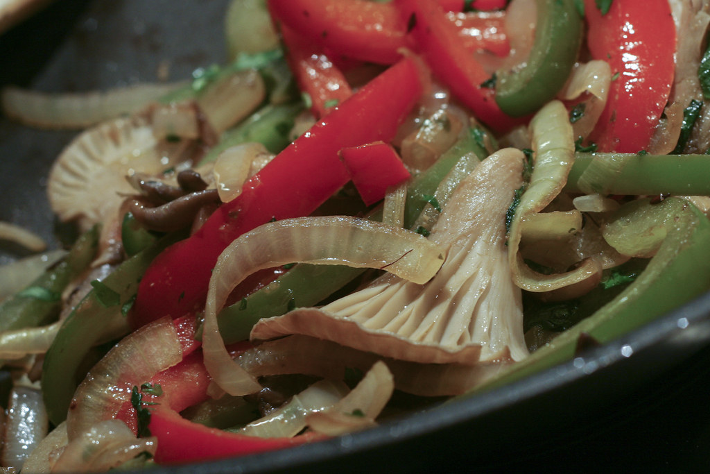 Mushroom Fajitas Wednesday Food Diary Ayurveda Special monica.shaw Flickr
