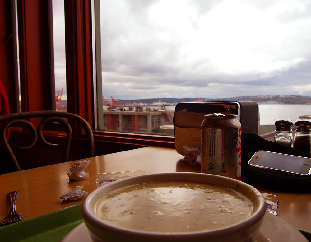 Seattle Clam Chowder in Pike Market. Bob Kuzemko Flickr