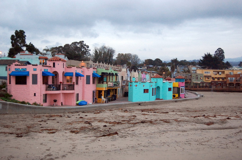 Court, Capitola, California View from the Wharf. Tiffany