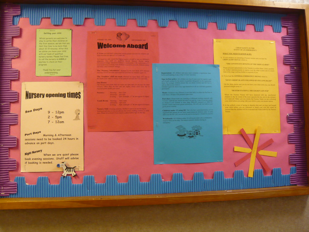 Nursery Notice Board This gave a telephone number to ring … Flickr