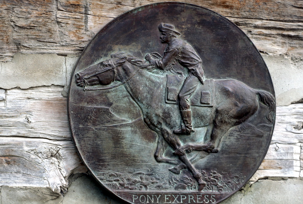 Pony Express plaque, Gothenburg, NE (1980) Pony Express pl… Flickr