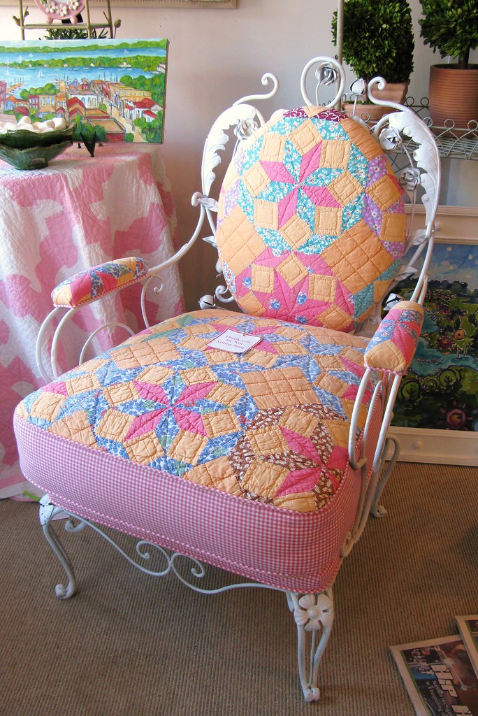 Quilt upholstered chair 00 "Patricia Wood & Company" Flickr