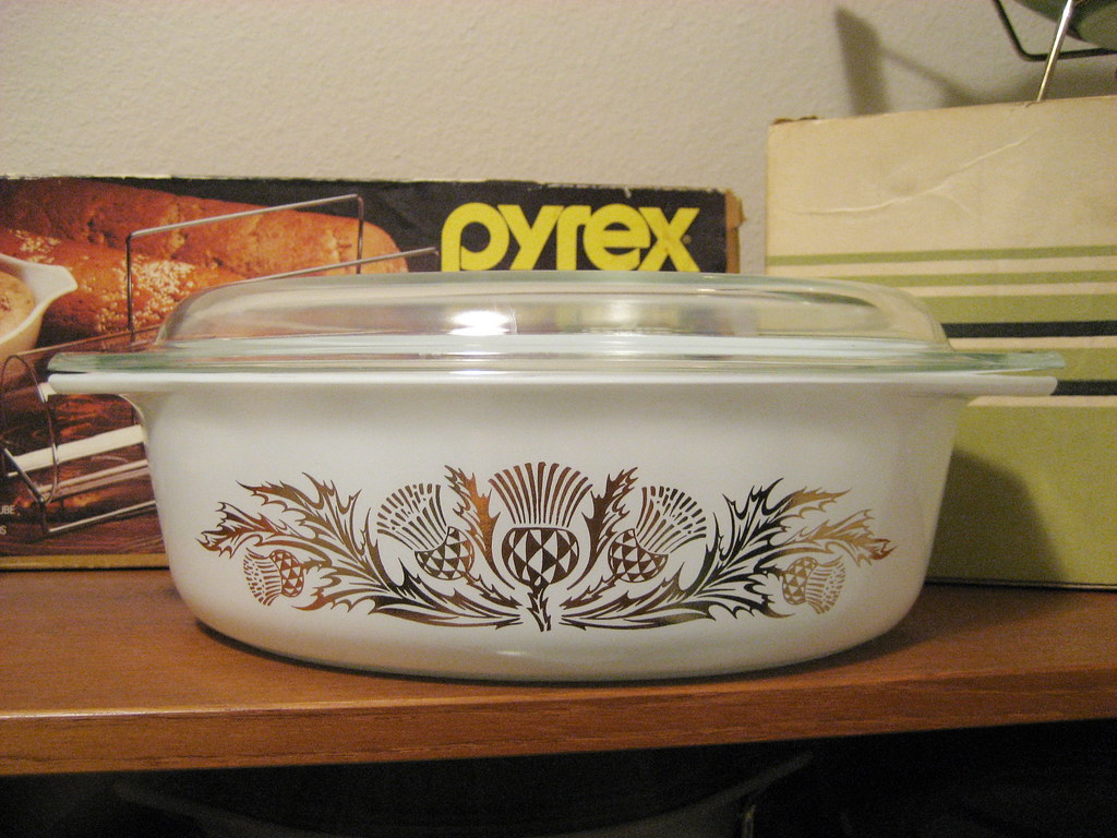 Pyrex 'Golden Thistle' Promo Thriftaholics Leilani & Jade Flickr