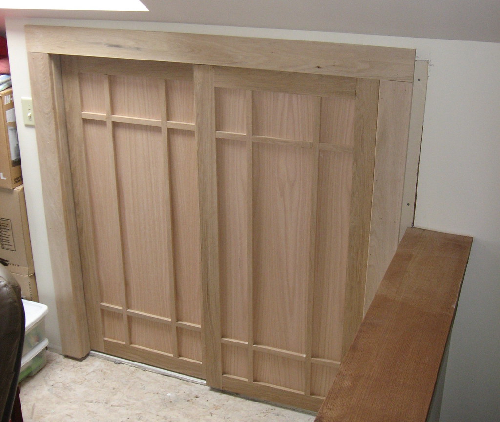 White oak frames, oak plywood panels, white oak mullions.… Flickr