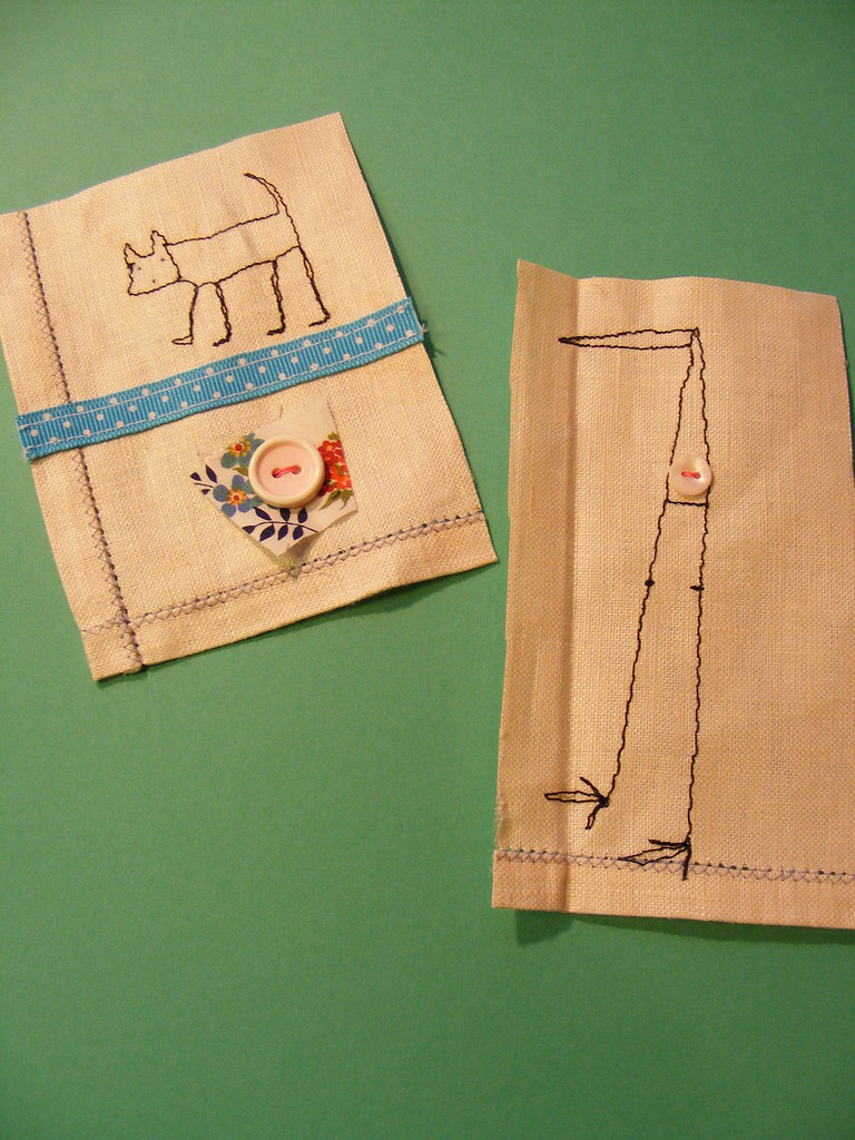 Greetings Cards Greetings cards machine embroidered viv Flickr