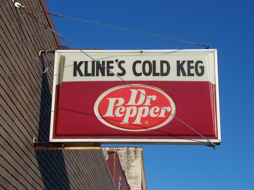 OH Hamler Kline's Cold Keg Dr Pepper sign for Kline's Co… Flickr
