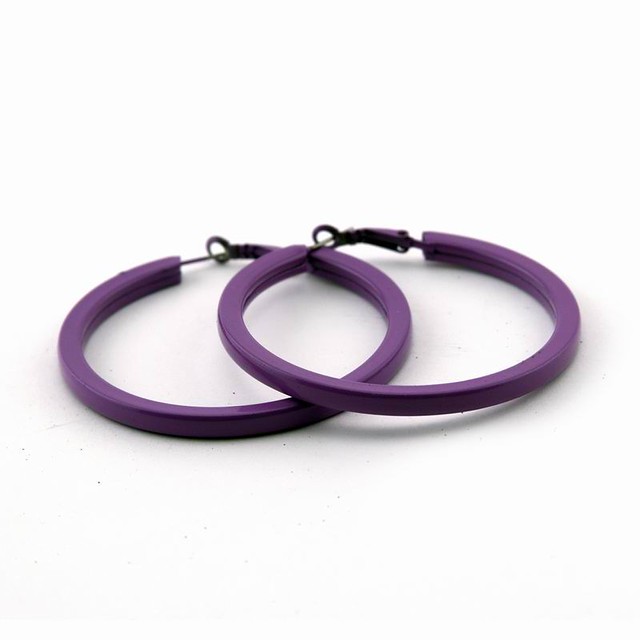Pansy Purple Hoop Earrings Fun & simple pansy purple full … Flickr