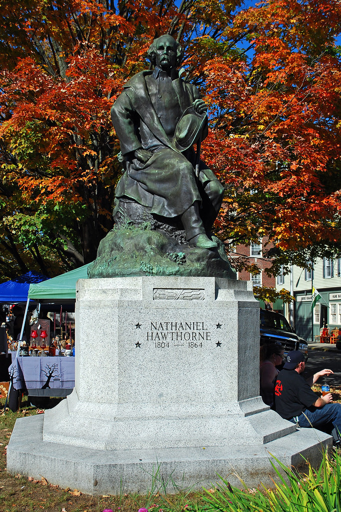Nathaniel Hawthorne Statue of Nathaniel Hawthorne in Salem… Flickr