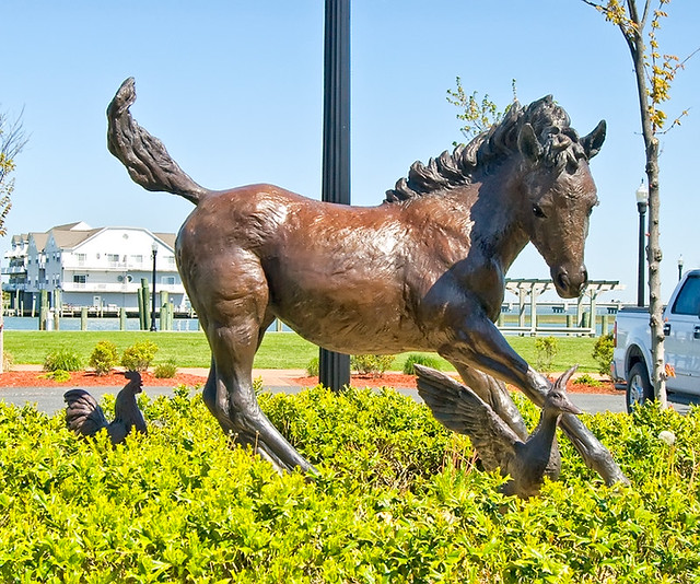 Downtown Chincoteague There is a status of Misty of Chinco… Flickr