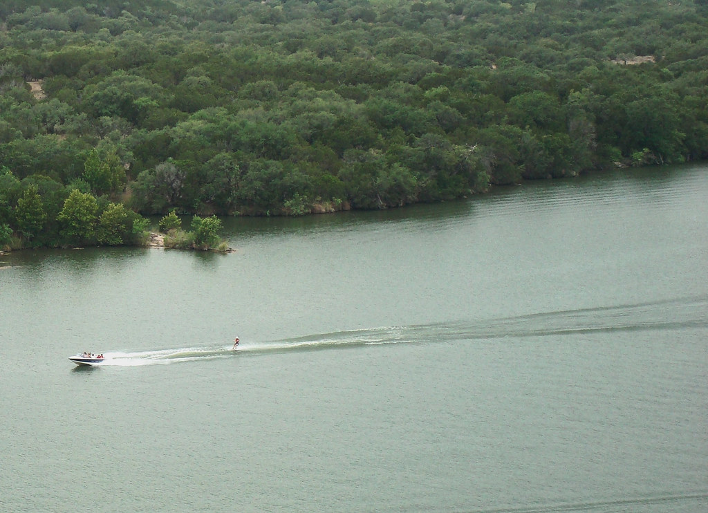 Water skiing on Lake LBJ near Kingsland, TX TheMuuj Flickr