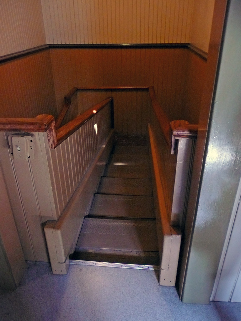 Winchester House little stairs www.winchestermysteryhouse.… Flickr
