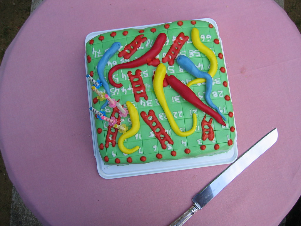 Snakes and ladders birthday cake It didn't turn out too ba… Flickr