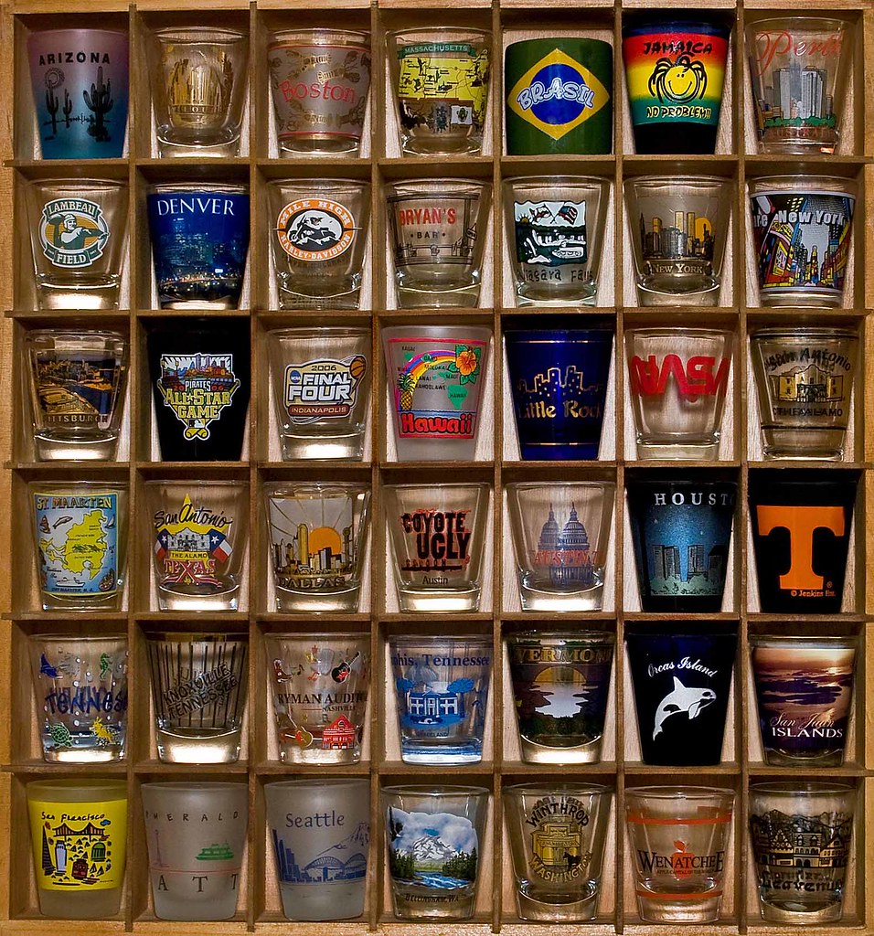 Shots from around the world I collect shot glasses from pl… Flickr