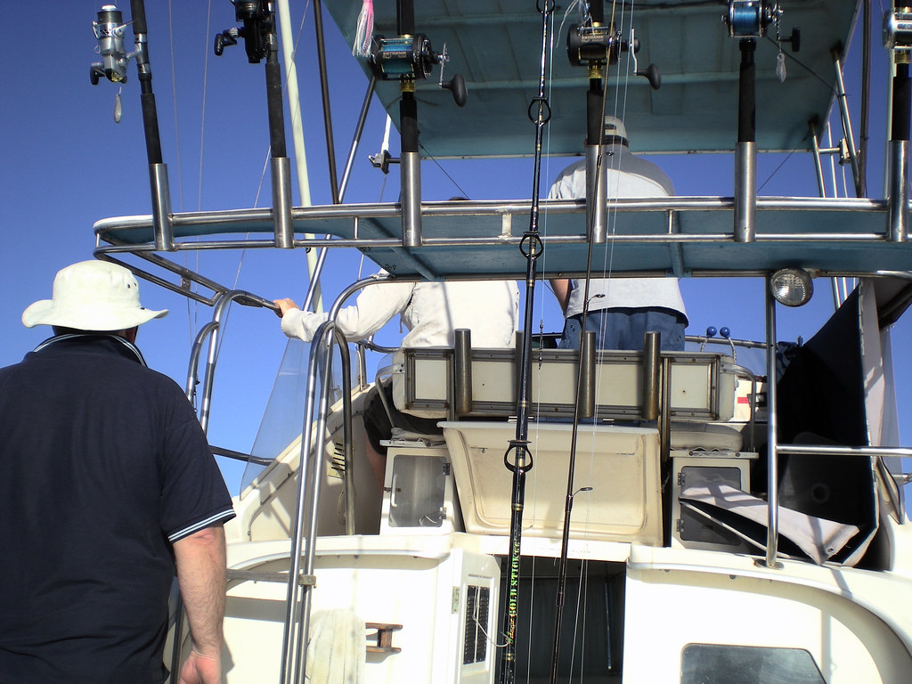 On the boat 5 Weekend fishing around wollongong harbour