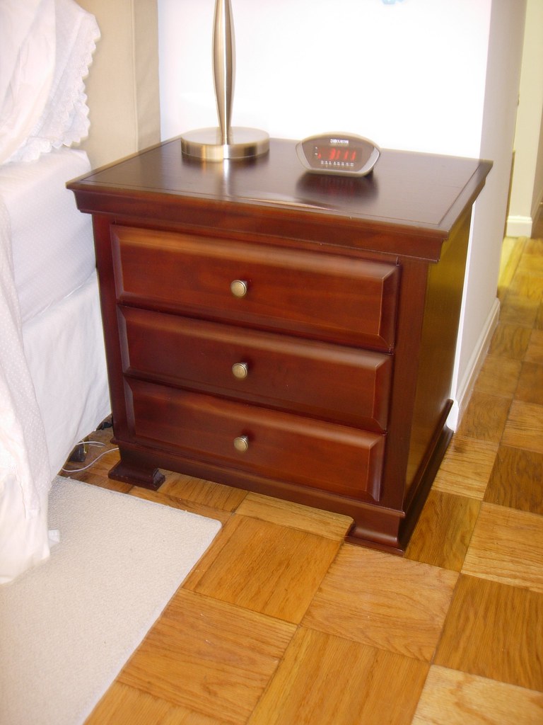 Bedside Table 50 Dark Stain Wood.Table only. ashcan43 Flickr
