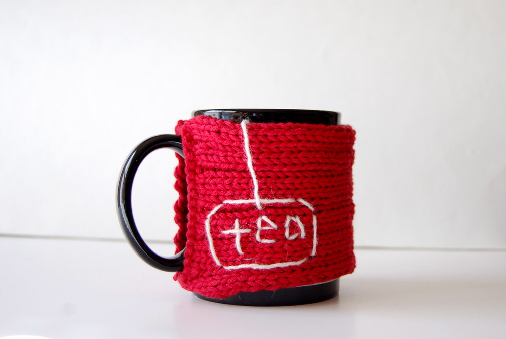 Tea Mug Cozy Made of 100 recycled yarns! A cozy way to in… Flickr