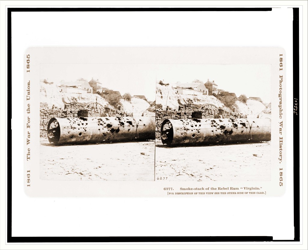 Smokestack of the Rebel ram Virginia Date c. 1861 Flickr