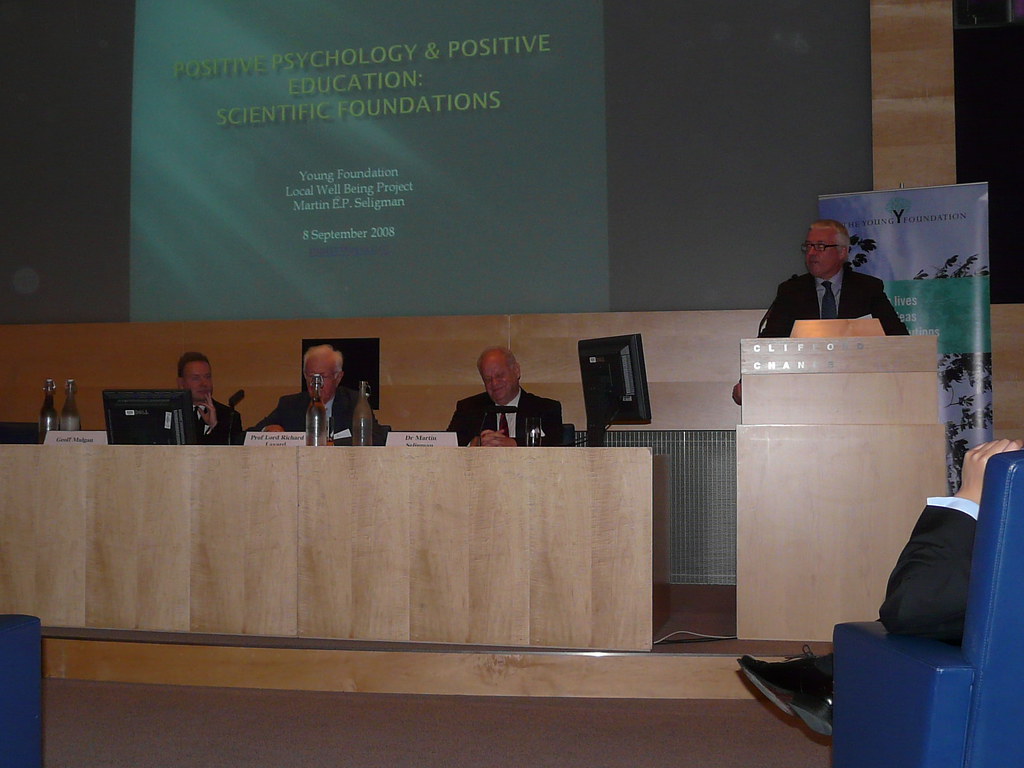 Dr Martin Seligman lecture The Young Foundation Flickr