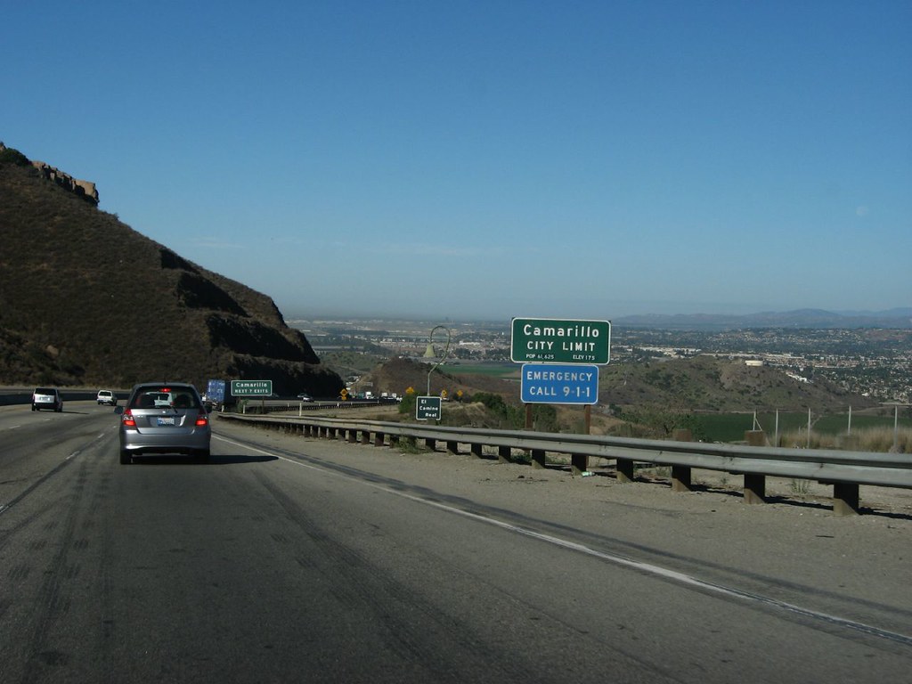 U.S. 101 Northbound dropping into Camarillo, California Flickr