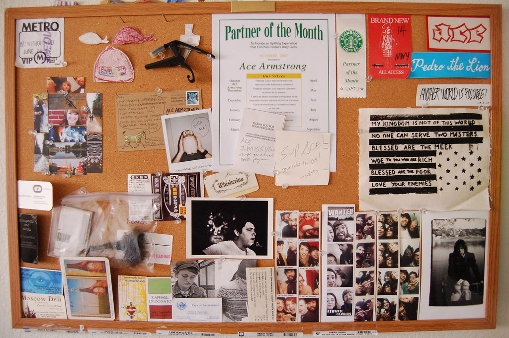 My bulletin board ridiculous i know. but i was staring at … Flickr