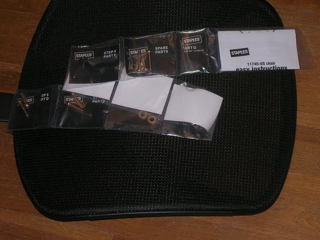 Staples chair includes spare parts When have you ever hear… Flickr