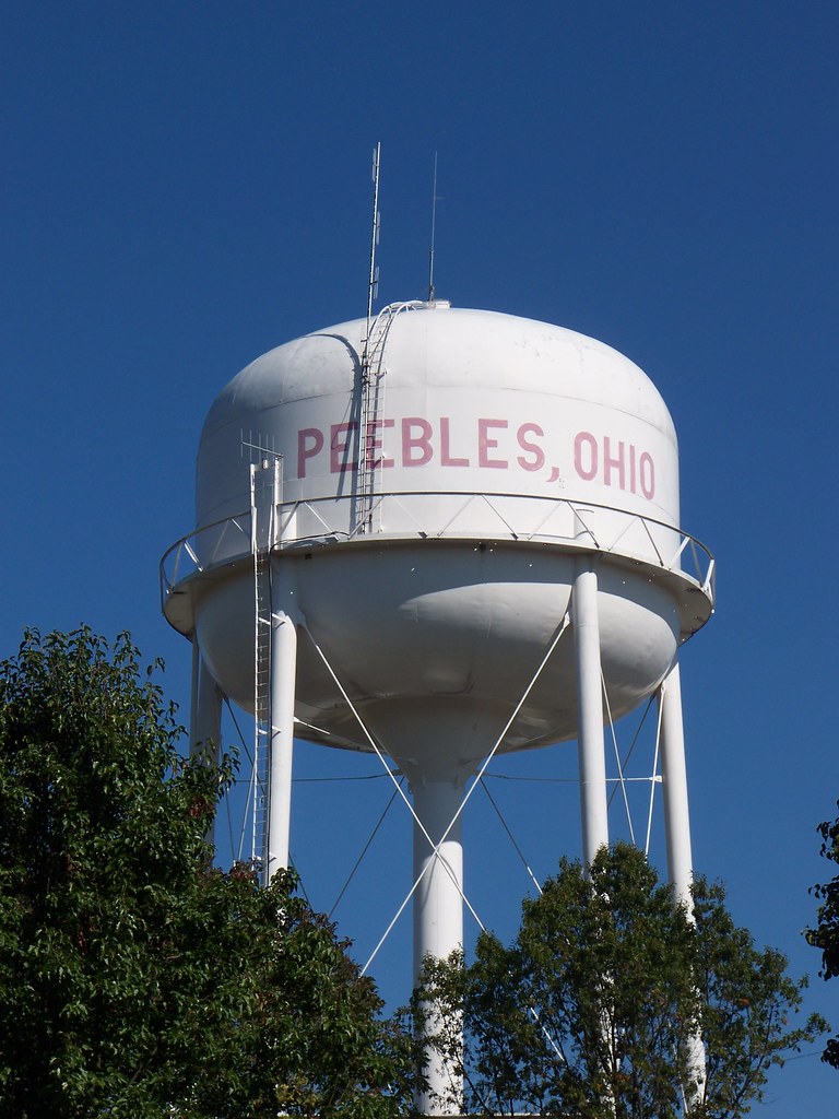 OH Peebles Water Tower Water tower in Peebles, Ohio. Flickr